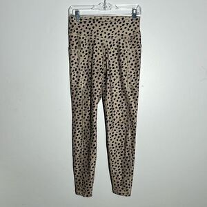 Gilly Hicks Hollister Leopard Print Full Length Leggings Athleisure Neutral